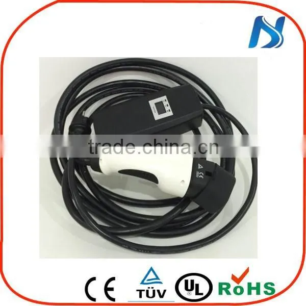EVSE T2 female to male charging plug/32 A type 2 cable