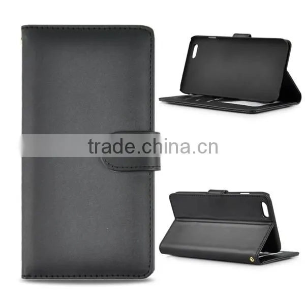 Shenzhen factory leather case for apple iphone 6 plus, flip wallet case for iphone 6 plus,for apple iphone 6 plus case