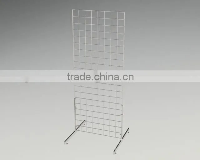 China Factory Metal Chrome Gridwall Panel,Grid Wall Freestanding