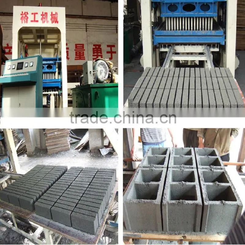 high performance QT6/8/ 10-15 hydraform cement brick making machine