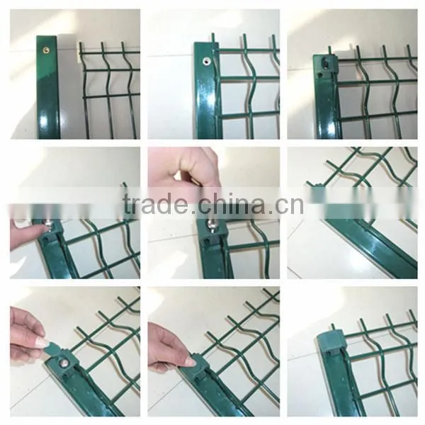 China manufacturer curvy steel metal fence