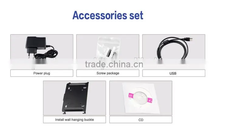 3.2'' TFT Screen network TCP/IP, RS485, USB Host, card reader cheap biometric fingerprint time attendance system