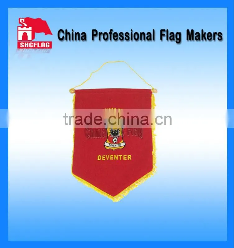 High quality banner advertising triangle flag wreath