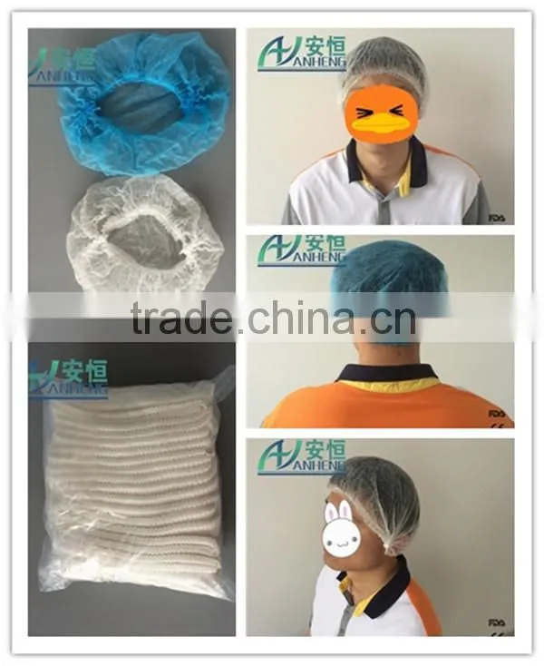pleated nonwoven disposable hair nets