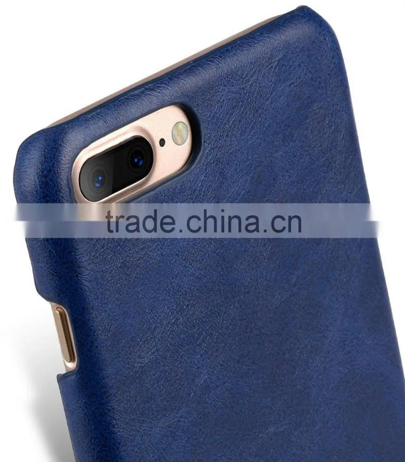 New Mini Smooth Snap Cover Blue PU Leather Case for Apple iPhone 7 Plus(5.5")