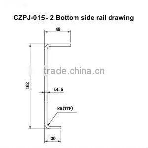 CZPJ-015 Container fittings container bottom side rail