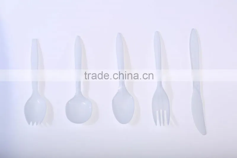 Best selling high quality dessert multi-colored plastic disposable spoon
