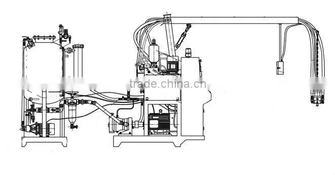 High pressure polyurethane spray foam machine