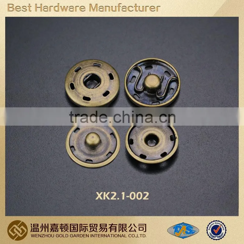Zinc alloy button cap snap button/custom snap fastener/clothing snap fasteners