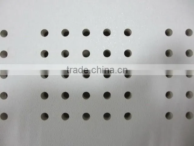 Perforated pvc gypsum ceiling tiles / punched hole pvc gypsum ceiling tiles / perforated plasterboard ceiling
