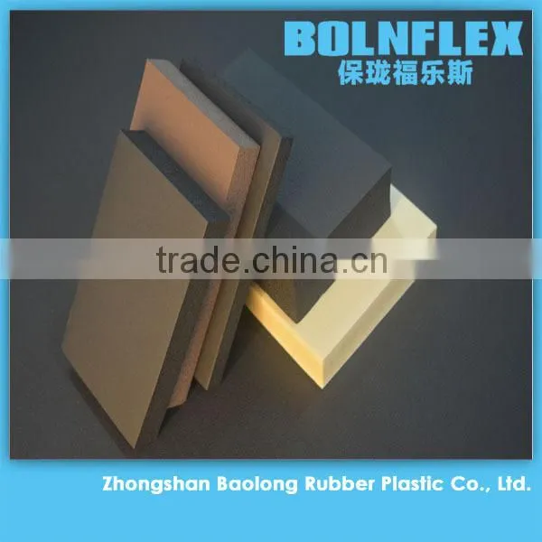 High Density Rubber Foam Board Insulation Heat Resistant Foam Thermal Insulation