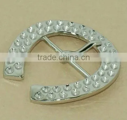 oval shape fashion colorful rhinestone buckle