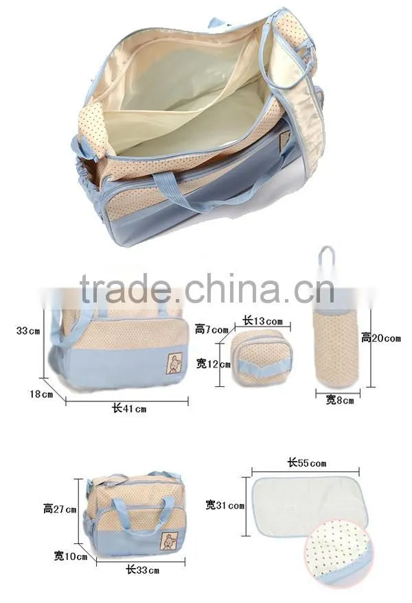 Fashion five-piece set Mami Bag ,Baby Diaper Bag Wholesale