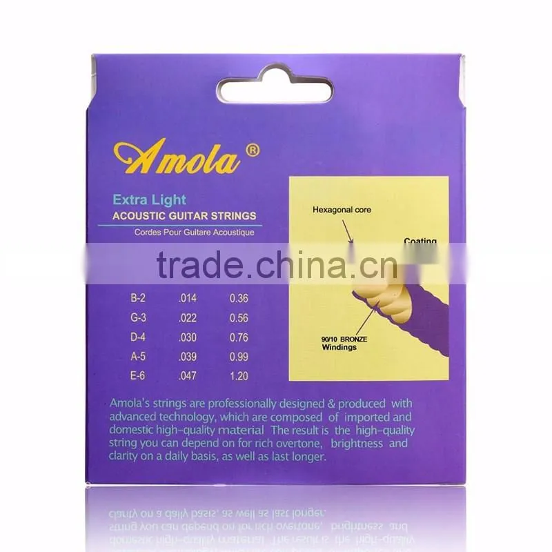 Wholesale Amola Guitar Strings Bronze A3100 Acoustic Guitar Strings better than elixir guitar strings