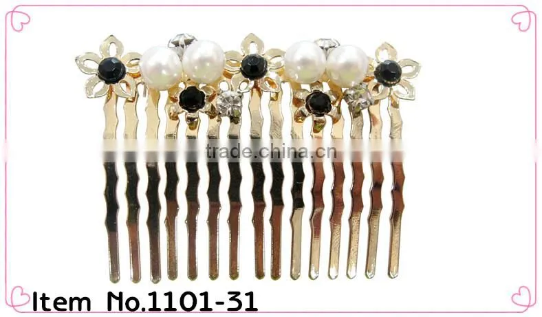 Hot sale!!! vintage wedding hair combs metal hair side combs