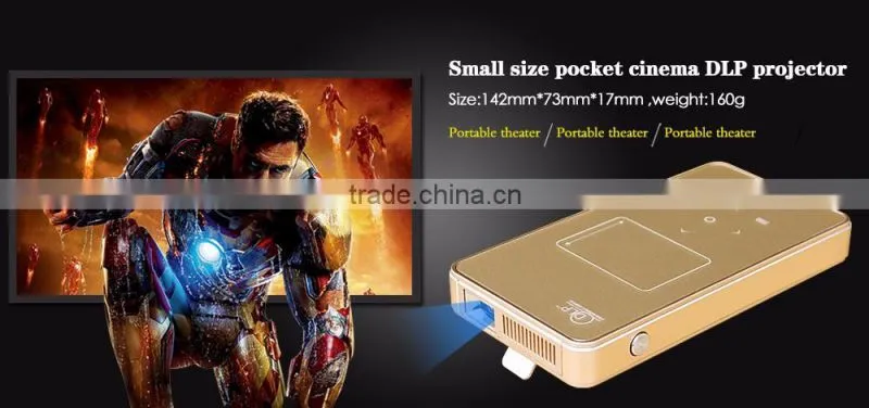 120Ansi Lumens bluetooth battery operated wifi projector
