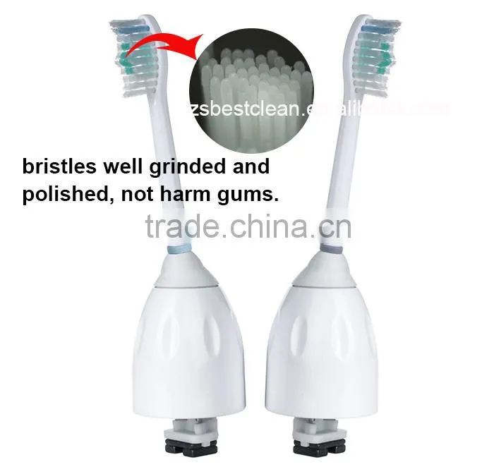 Soft/Medium Bristle hardness e-series brush heads