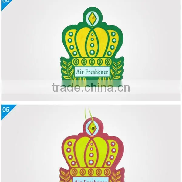 new style shape luxury car air freshener for top car paper scents OEM