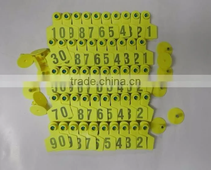 single ear tag with plastic pin TPU animal ear tag for cattle