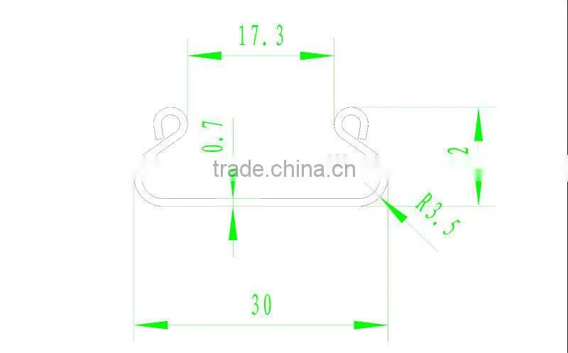 pvc coated plastic wigzag wire for greenhouse