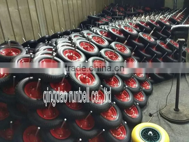 Black 6''Solid Rubber Barbecue Wheel for European Market
