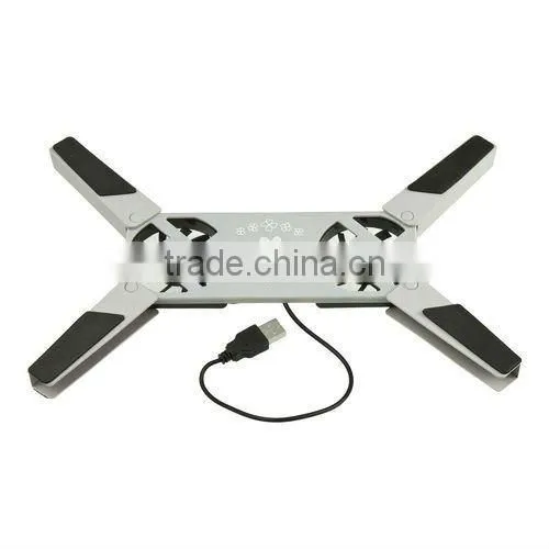 Slim Folding colorful Cooler Cooling for Pad USB 2.0 Laptop Notebook 2 Fans
