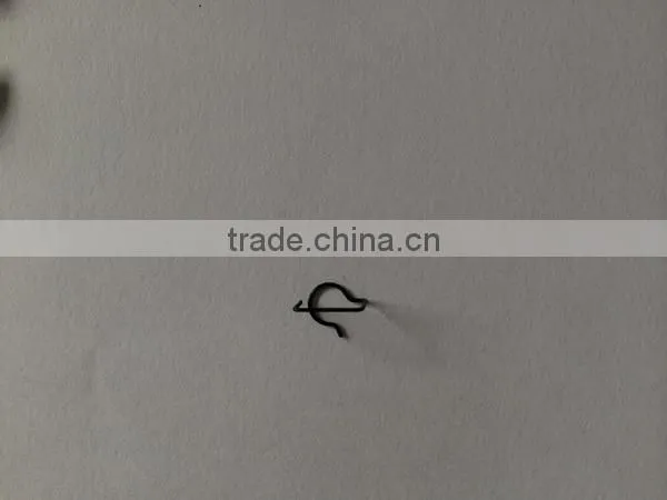Custom black oxide wire form spring clips