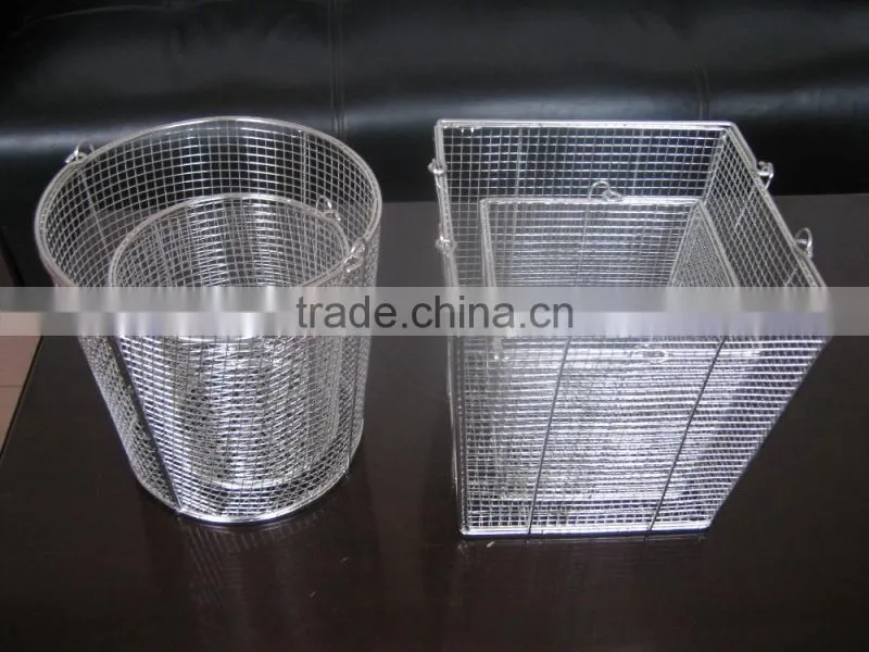 industrial galvainzed cheap folding wire mesh baskets for sale