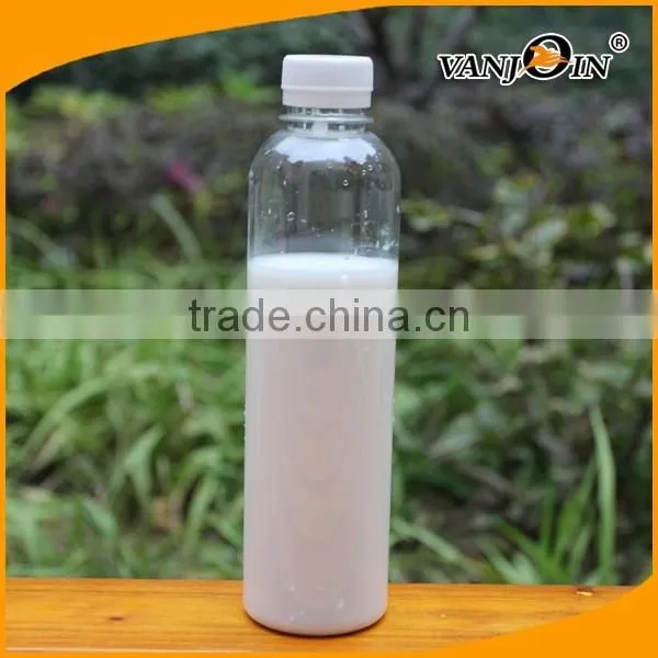 400 ml Transparent Cylinder PET Water Bottle with Screw Cap
