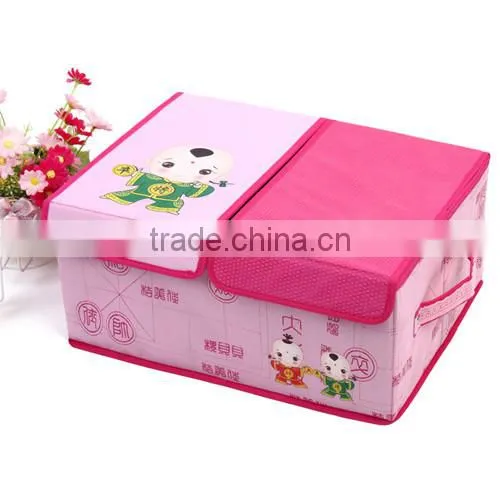 creative storage box with two covers