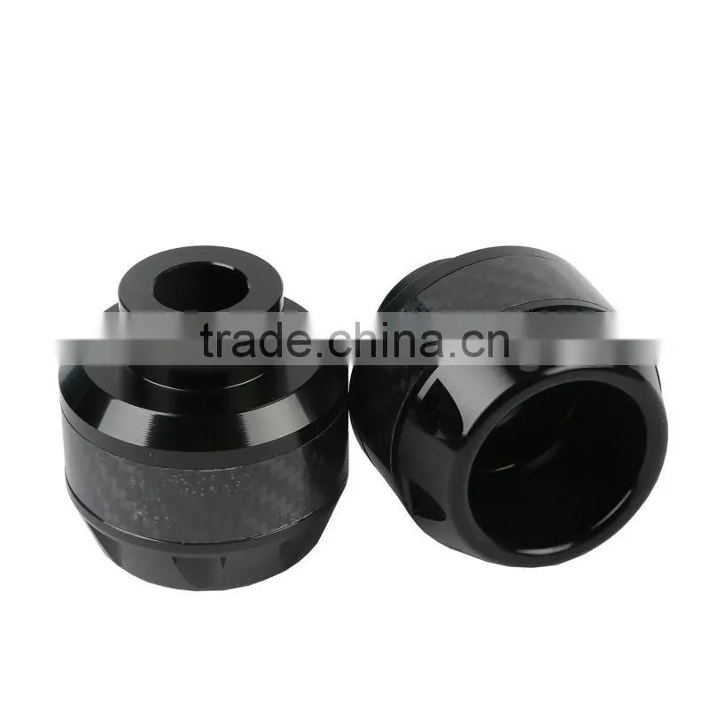 Black Carbon Fiber Frame Sliders Crash Protector For Yamaha Force Jog Scooter