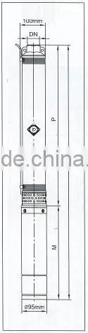 CE certified electric centrifugal submersible water pumps 4SD 4