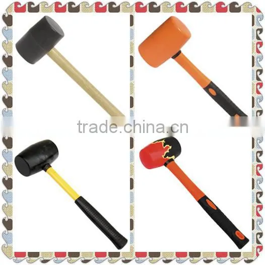PVC install hammer with fiberglass handle