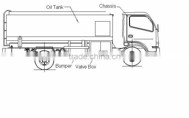 6x2 JieFang 25000ltrs heavy fuel oil truck tanker
