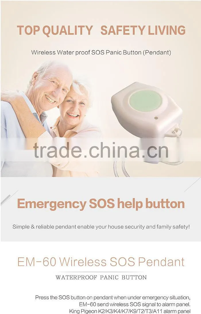 emergency panic button/wireless panic button/auto dialer with panic button