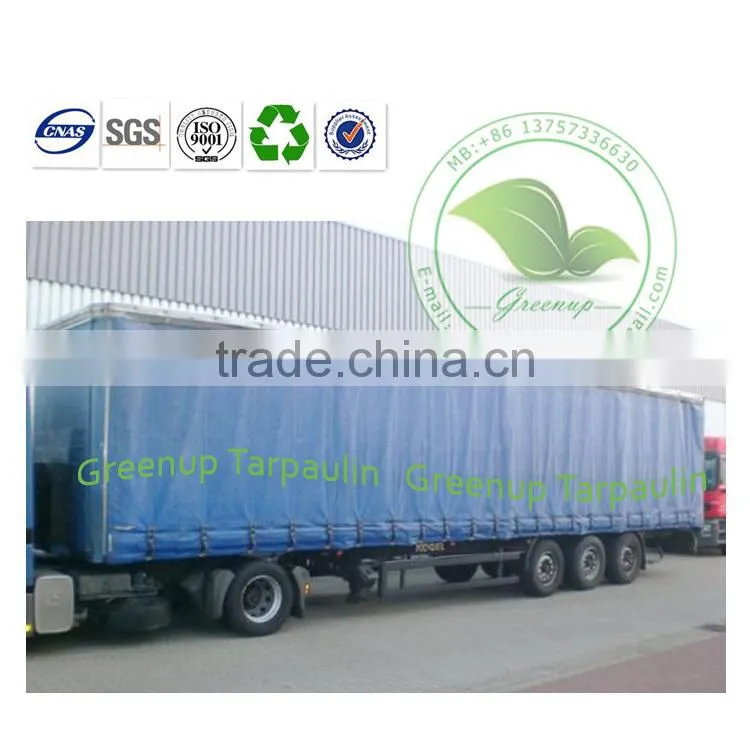 Low Cost High Strength PVC Coated Tarpaulin Side Curtain Sets For Truck Body