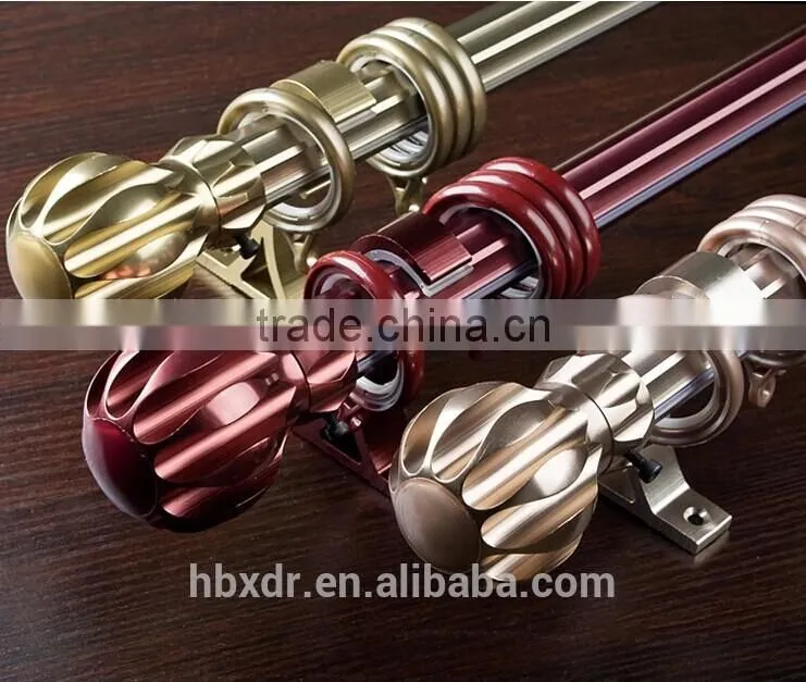 aluminum curtain rod bracket end caps plug profile