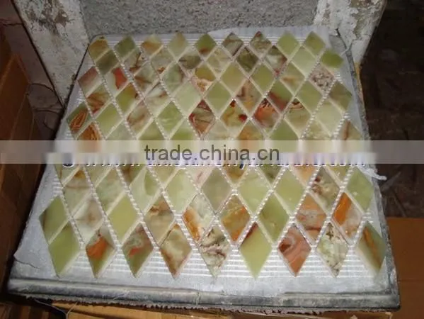 Handemade Good Price GREEN ONYX MOSAIC TILES COLLECTIONS