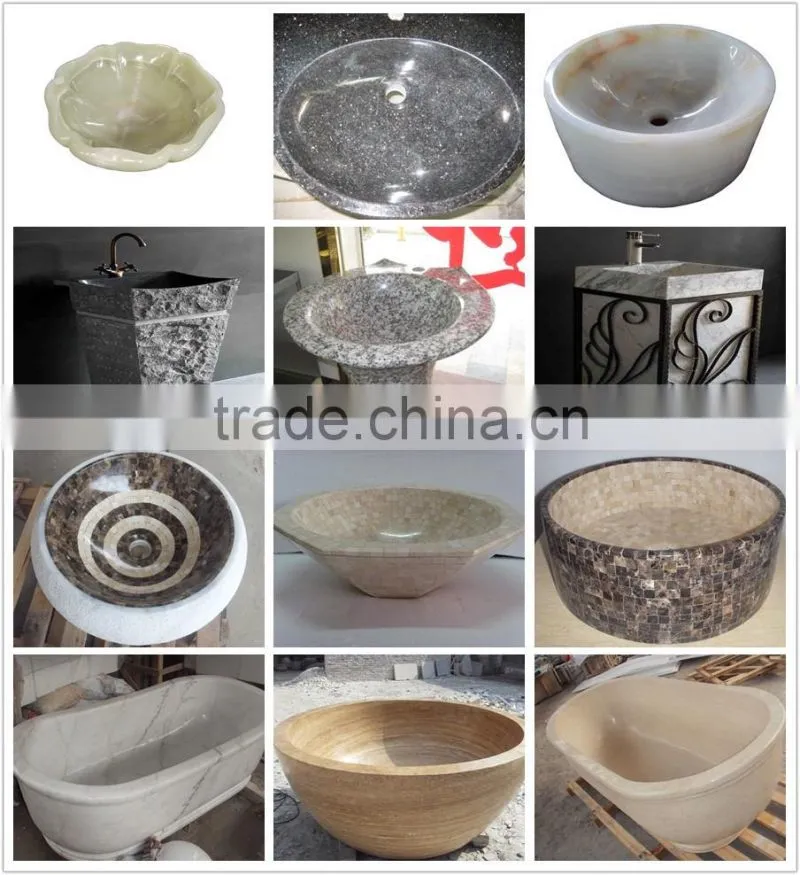 Inlay marble shell mosaic sink