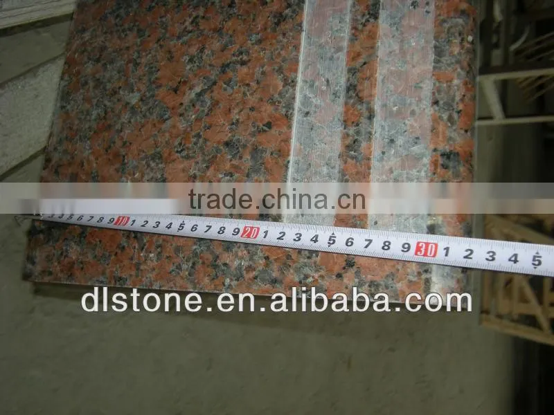 G562 Maple Red Granite Stairs Indoor Stair Steps