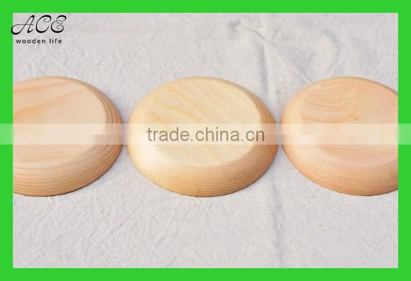 Custom round wood plate Round wooden tray Wood plate