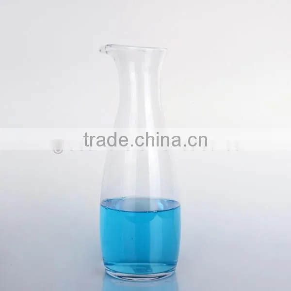 tall glass pitcher with Bamboo coat