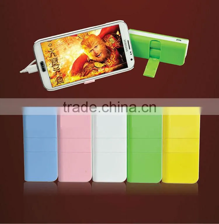 OEM desk plastic phone holder with power bank 3600mAh