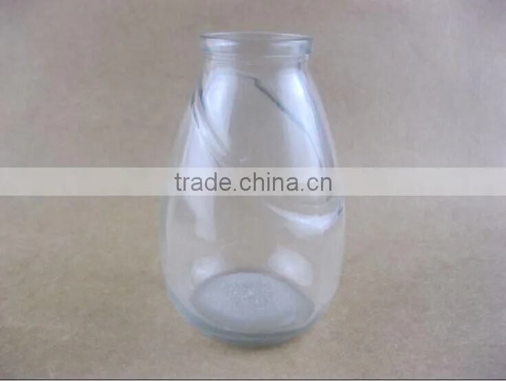 exquisite glass milk bottle/glassware