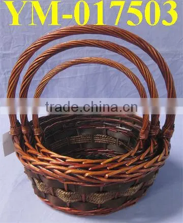 Brown Color Oval Shaped Willow Baskets