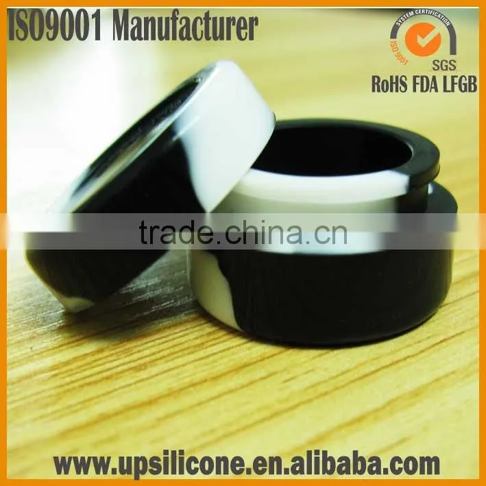 eco-friendly top quality nonstick factory silicone jars dab 5ml 7ml wax container butane oil hash silicone container
