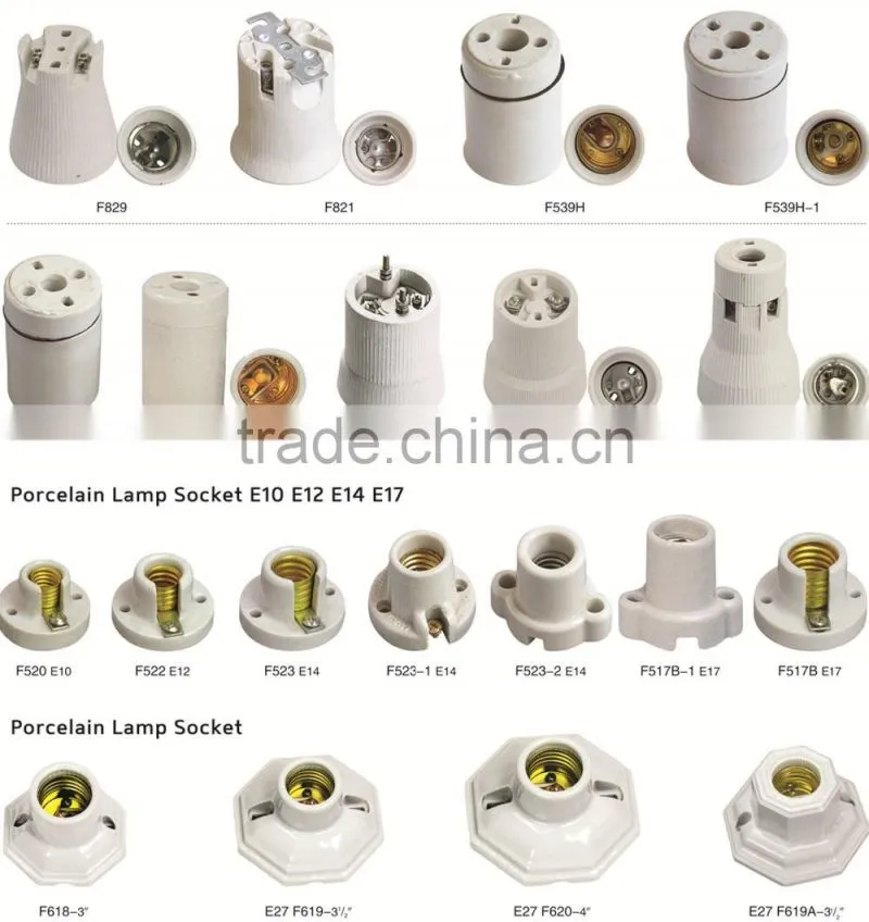 E26 E27 bakelite fluorescent lamp holder/Bulb holder/lamp socket