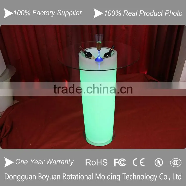Best selling illuminated plastic bar waterproof led lighting ice cool bucket