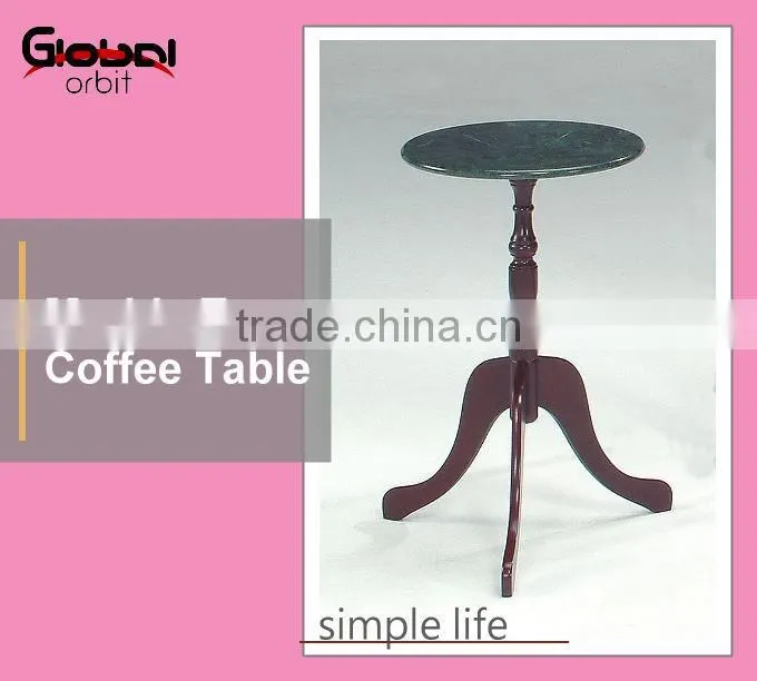 Living room furniture antique marble top coffee table
