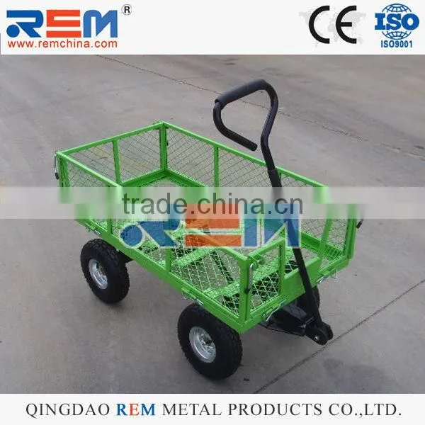 TOOL CART TC1840 GARDEN TOOLS FOUR13X5.00-6 PNEUMATIC WHEEL METAL PAN